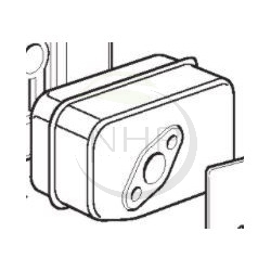 Pot d'échappement tondeuse GGP, CASTELGARDEN, STIGA, ALPINA, MOUNTFIELD 18550183/0, 118550183/0