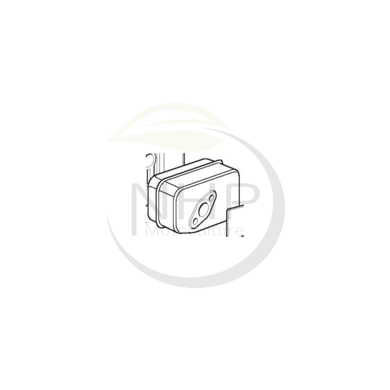 Pot d'échappement tondeuse GGP, CASTELGARDEN, STIGA, ALPINA, MOUNTFIELD 18550183/0, 118550183/0