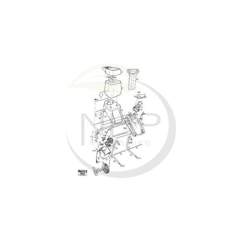 LOWER PART (YELLOW) - 1717-0294-21 - GGP - CASTELGARDEN - STIGA