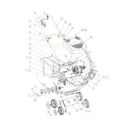 WHEEL SHAFT-REAR - 1716-0048-01 - GGP - CASTELGARDEN - STIGA