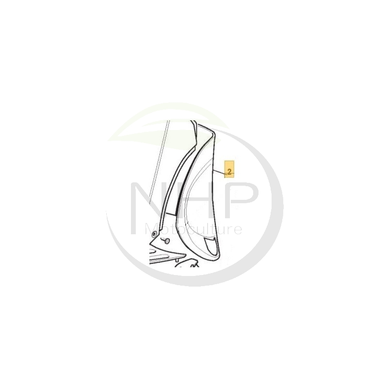 Protection arrière arbre direction  tracteur tondeuse GGP, CASTELGARDEN, JOHN DEERE, VERTS LOISIRS 27600092/0, 127600092/0