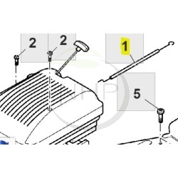 Câble frein moteur tondeuse autotractée John Deere, Sabo, SAU11983
