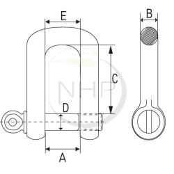 MANILLE POUR CHAINE AXE DIAMETRE 10 MM