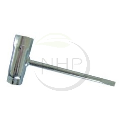 Clé à bougie 17 mm x 21 mm, 17X21, manche tournevis plat