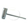 Clé à bougie 17 mm x 21 mm, 17X21, manche tournevis plat