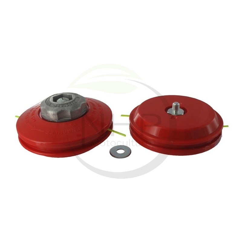 Tête nylon débroussailleuse M10 x 1,25 mâle, pas à gauche