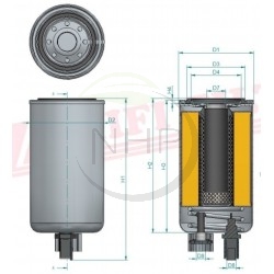 FILTRE A GASOIL - HIFI FILTER - SN 40514 - SN40514