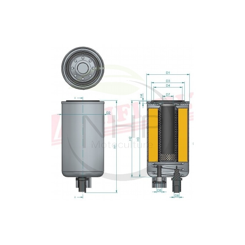 FILTRE A GASOIL - HIFI FILTER - SN 40514 - SN40514