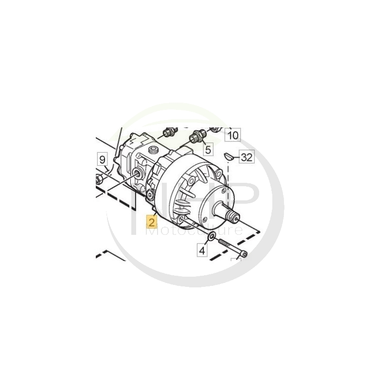 HYDRAULIC MOTOR (WITH ORIFICE) - 1137-0654-01 - GGP - CASTELGARDEN - STIGA