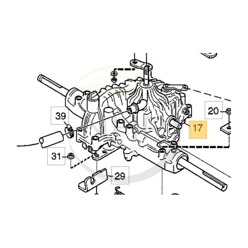TRANSAXLE - 1134-3995-01 - GGP - CASTELGARDEN - STIGA