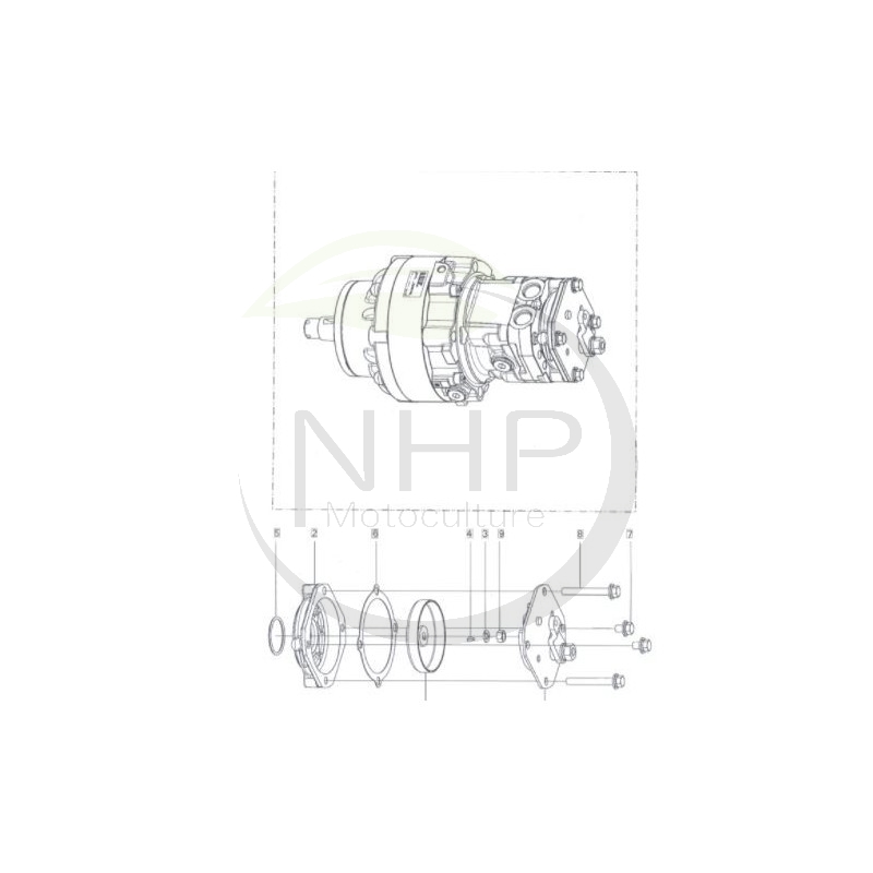 MOTEUR HYDRAULIQUE - 1134-7015-01 - 1135-2825-02 - GGP - CASTELGARDEN - STIGA