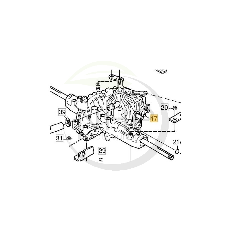 TRANSAXEL (K62) - 1134-4849-01 - GGP - CASTELGARDEN - STIGA