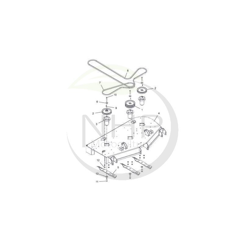 52 SIDE DISCH DECK CE (YELLOW) - 118830809/0 - GGP - CASTELGARDEN - STIGA
