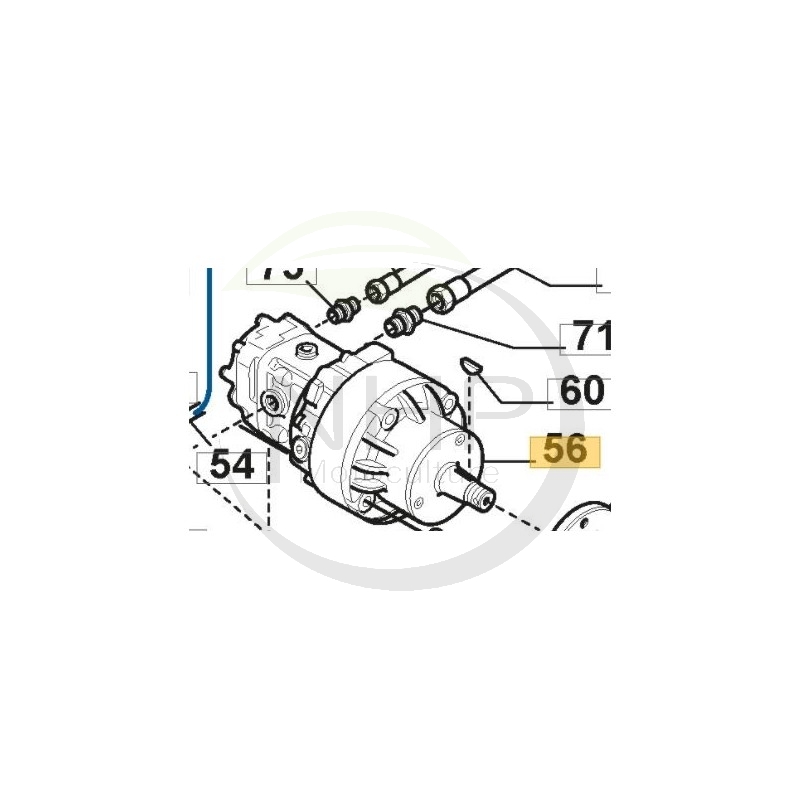 WHEEL MOTOR WITH ORIFICE - 1137-0960-01 - GGP - CASTELGARDEN - STIGA