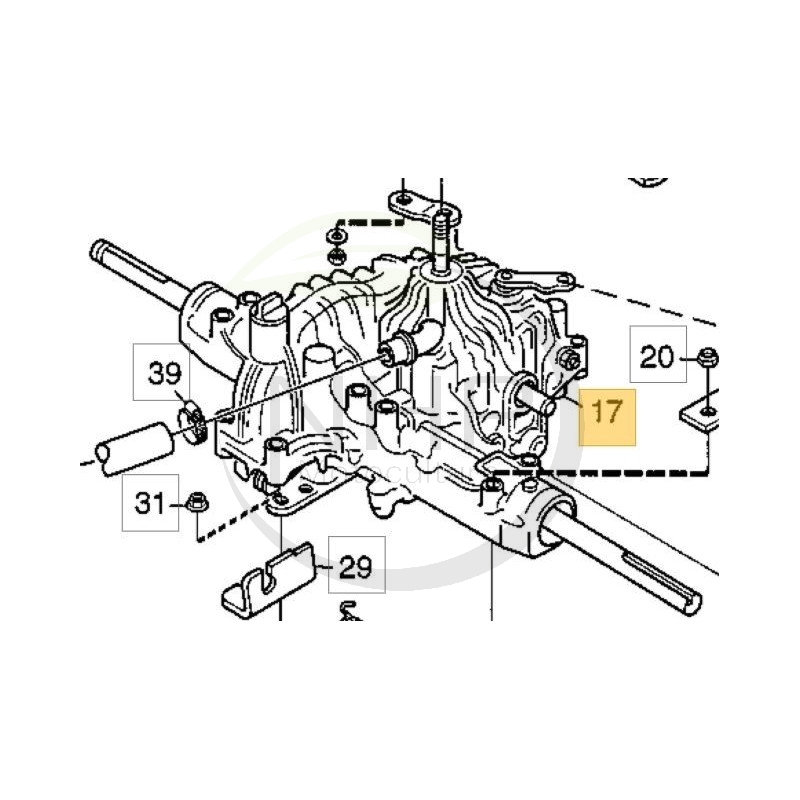 TRANSAXLE - 1134-3994-01 - GGP - CASTELGARDEN - STIGA
