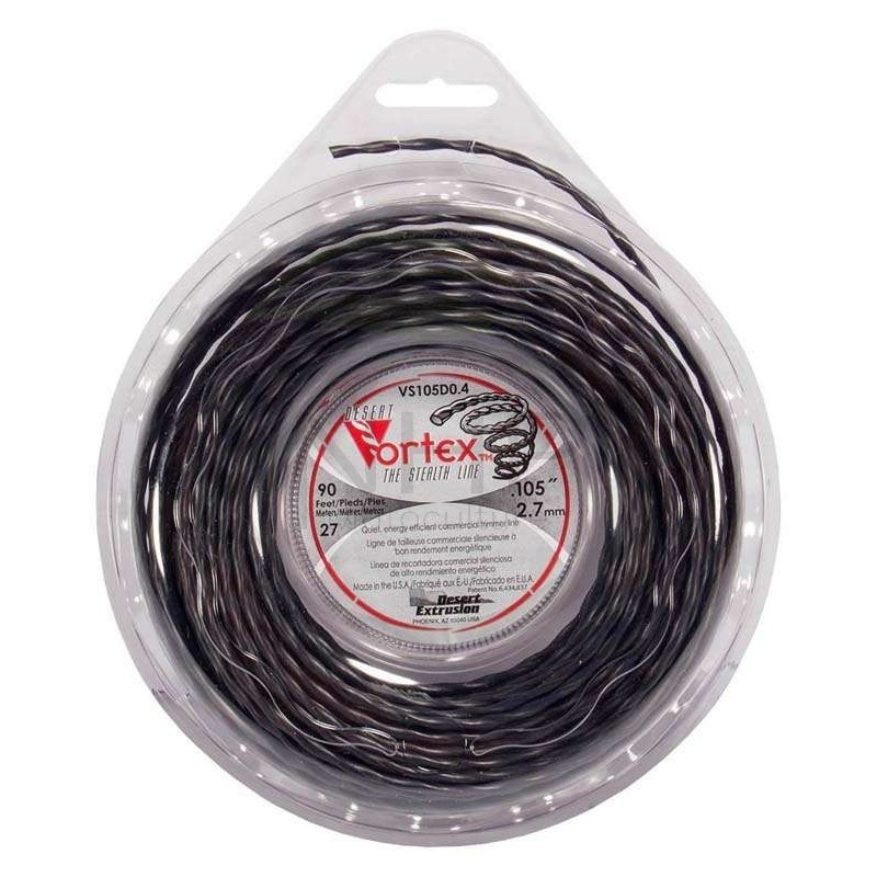 Fil nylon débroussailleuse VORTEX, diamètre 2.7mm, 27 mètres