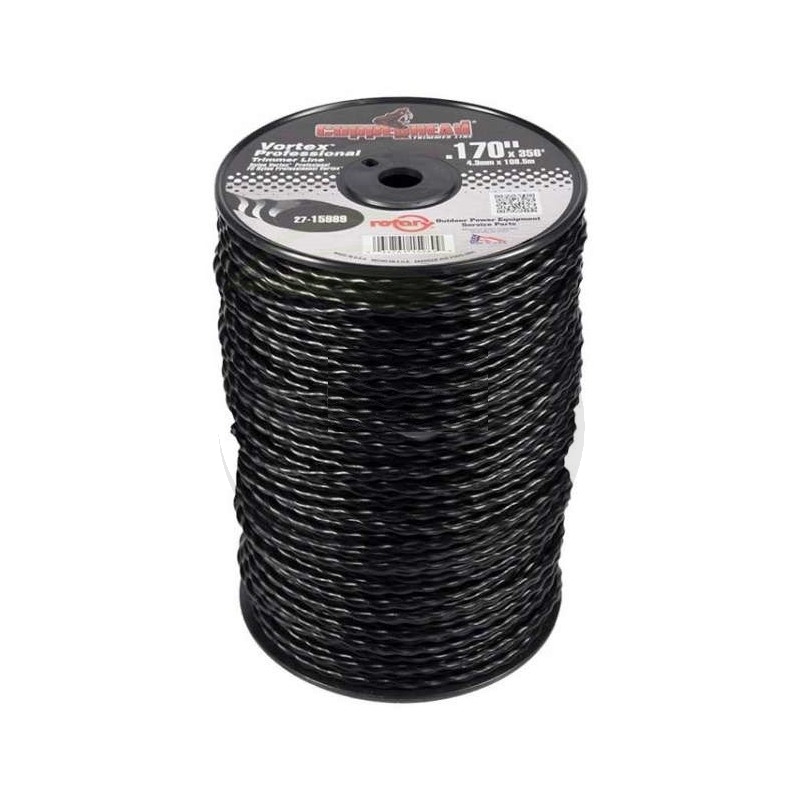 Fil nylon débroussailleuse VORTEX, diamètre 4.3mm, 110 mètres