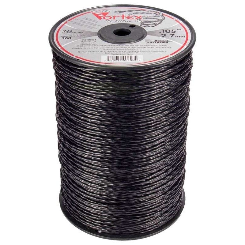 Fil nylon débroussailleuse VORTEX, diamètre 2.7mm, 280 mètres