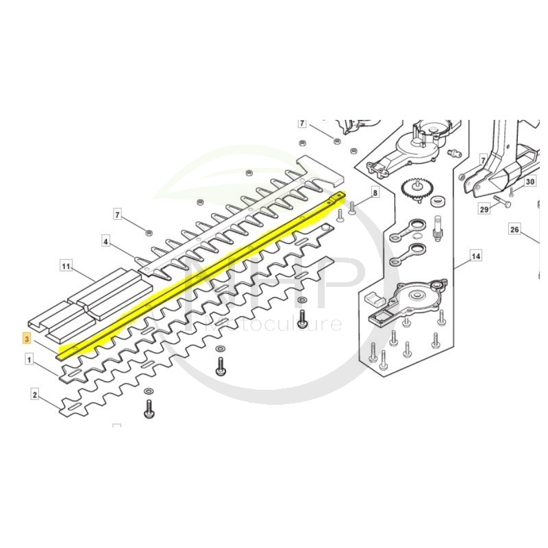 GUIDE LAME - 9010560 - GGP - CASTELGARDEN - STIGA