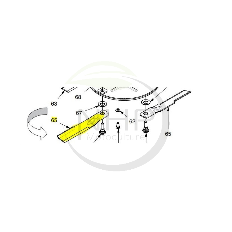 Couteau Gauche Gianni Ferrari 01.33.01.0110 - 0133010110