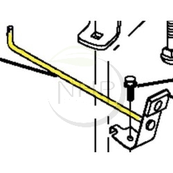 Tige de frein gauche AYP - 174504 - HUSQVARNA - 532174504 - 583063201 - 58-30632-01
