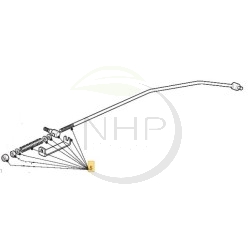 Barre de contrôle tracteur tondeuse GGP, CASTELGARDEN, STIGA, ALPINA, MOUNTFIELD, 82000541/0, 382000541/1