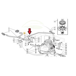 TIGE CDE BOITE HYDRO SD108, 382000573/0, 382000573/1, GGP, CASTELGARDEN, STIGA