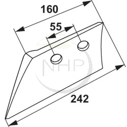 SOC DE RASETTE GAUCHE GREGOIRE ET BESSON 171187