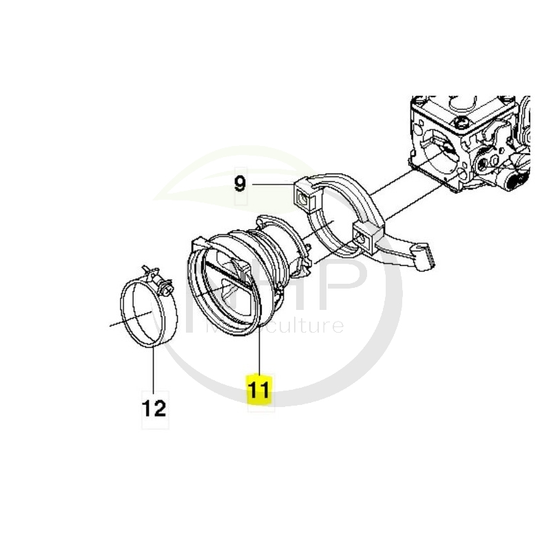 Pipe admission tronçonneuse Husqvarna, Jonsered, 521992503, 5219925-03, 521 99 25-03