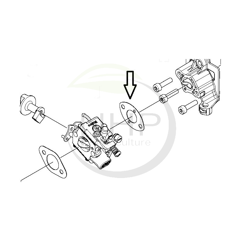 Joint d'admission Husqvarna 577 67 38-01, 5776738-01, 577673801