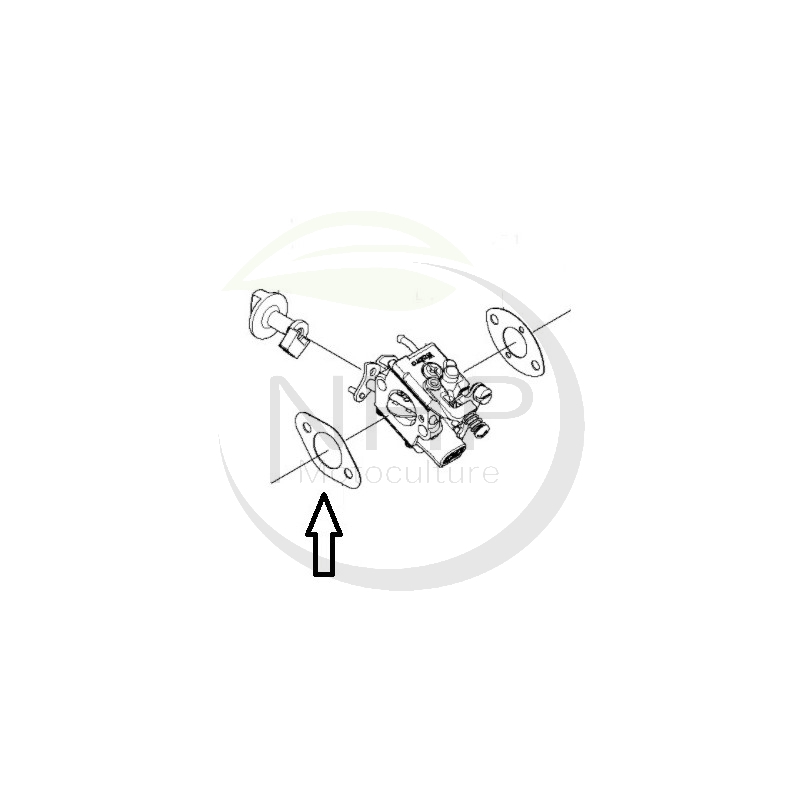 Joint d'admission Husqvarna 577 88 24-02, 5778824-02, 577882402