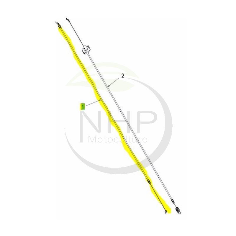 Cable frein moteur tondeuse MTD 746-04483, 74604483