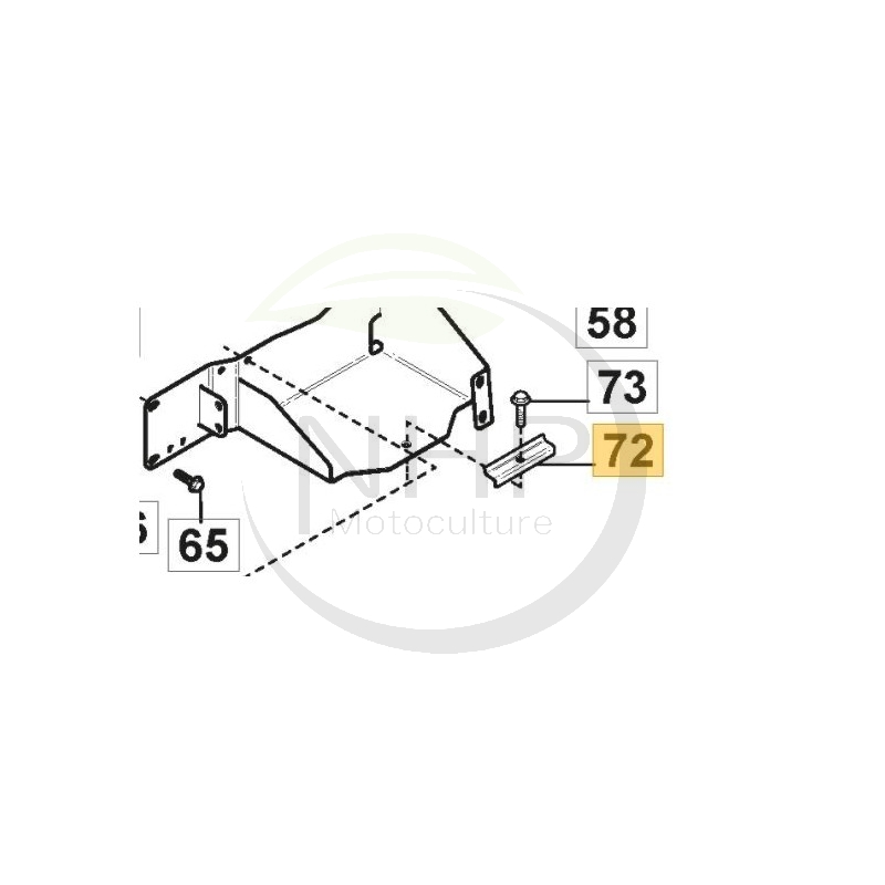 PATTE FIXATION BATTERIE - 1134-6943-01 - GGP - CASTELGARDEN - STIGA