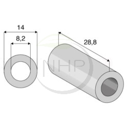 Bague, entretoise, douille, couteau tondo broyeur Muratori MT20, 31042800