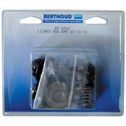 Kit de 3 clapets pour POMPE BERTHOUD GAMA 80B, 82, 101B, 130 - SYGMA 100/40, 100/50, 130/40