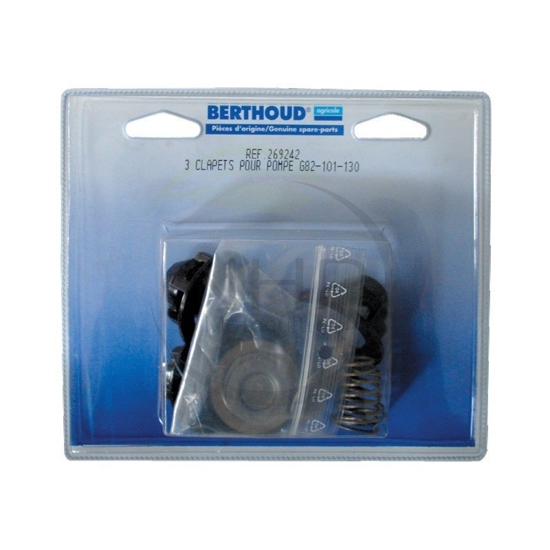 Kit de 3 clapets pour POMPE BERTHOUD GAMA 80B, 82, 101B, 130 - SYGMA 100/40, 100/50, 130/40