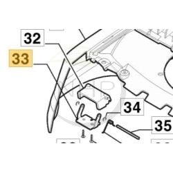 WZ ENGINE BONNET HANDLE SUPPOR - 337785021/0 - GGP - CASTELGARDEN - STIGA