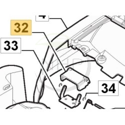 GREY NCS8000N ENGINE BONNET HA - 337394200/0 - GGP - CASTELGARDEN - STIGA