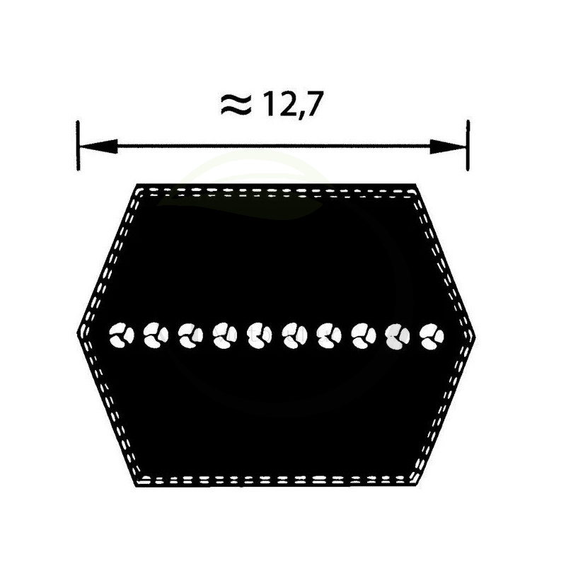  Courroie hexagonale tracteur tondeuse TORO 271160 - 27-1160