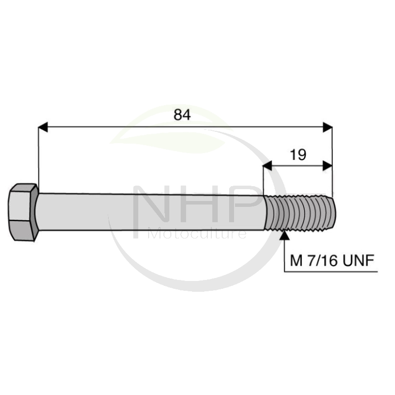 VIS DE FIXATION MANILLE BROYEUR SMA - NOREMAT - ROUSSEAU - MAC CONNEL - CMV - 595224