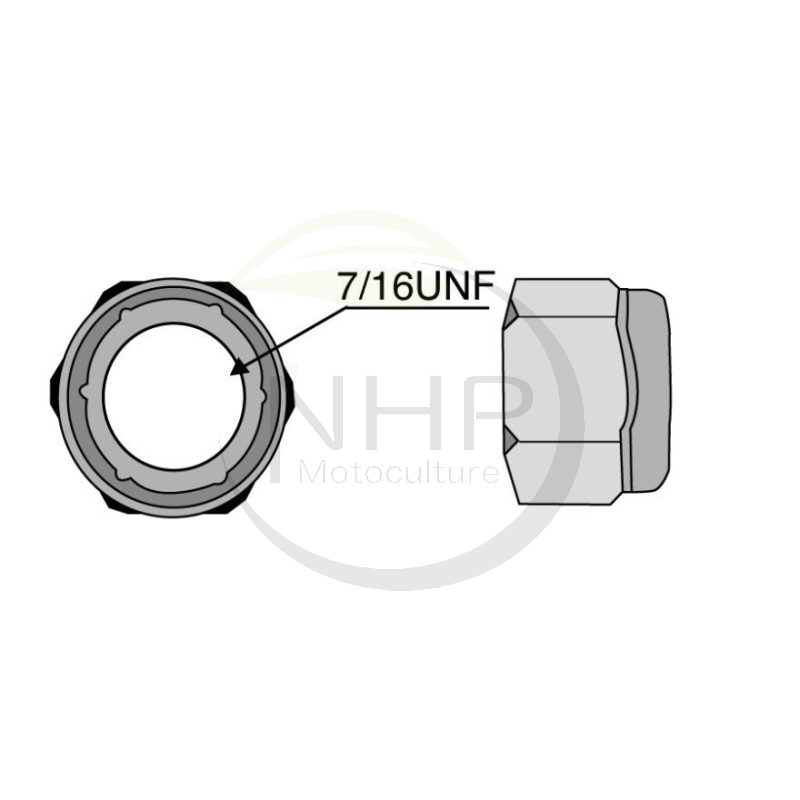 ECROU DE FIXATION MANILLE BROYEUR SMA - NOREMAT - ROUSSEAU - MAC CONNEL - CMV - 4200619