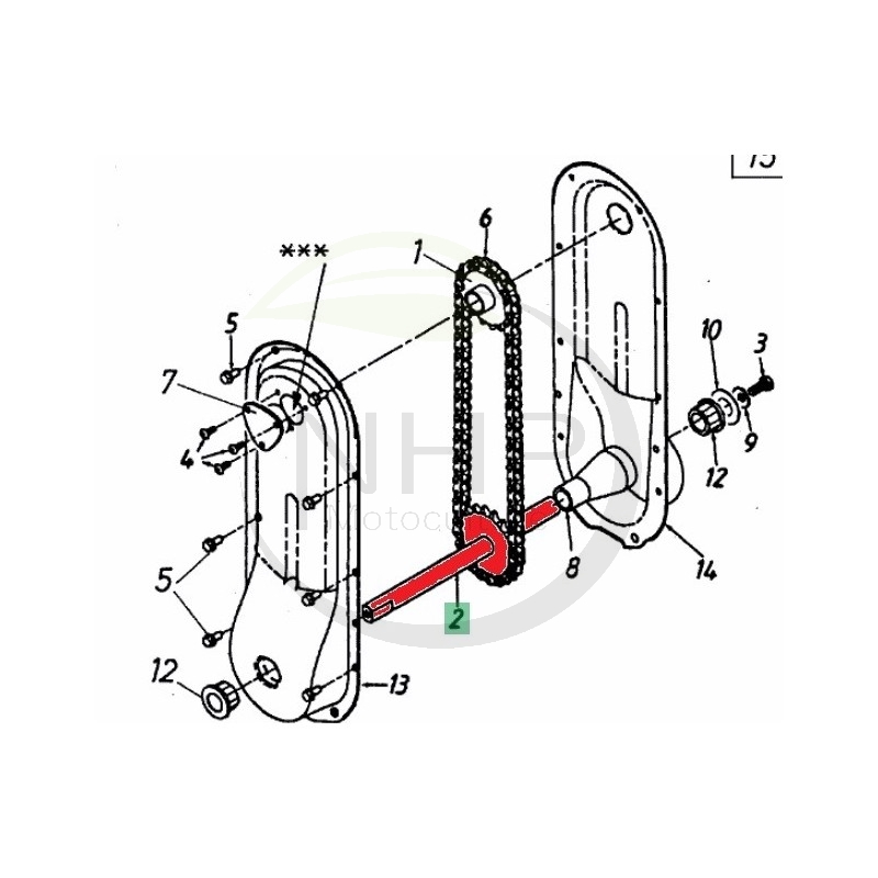 ARBRE DE TRANSMISSION TONDEUSE MTD 613-0007 - 6130007