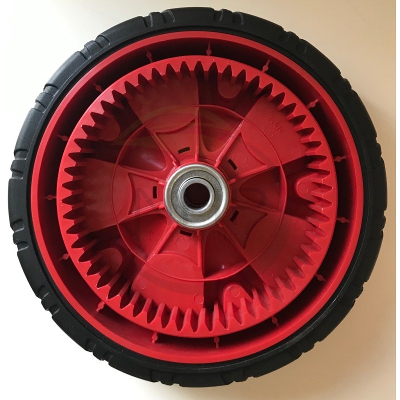 Roue arrière gauche tondeuse à gazon IKRA BRM 1446S, 77000389