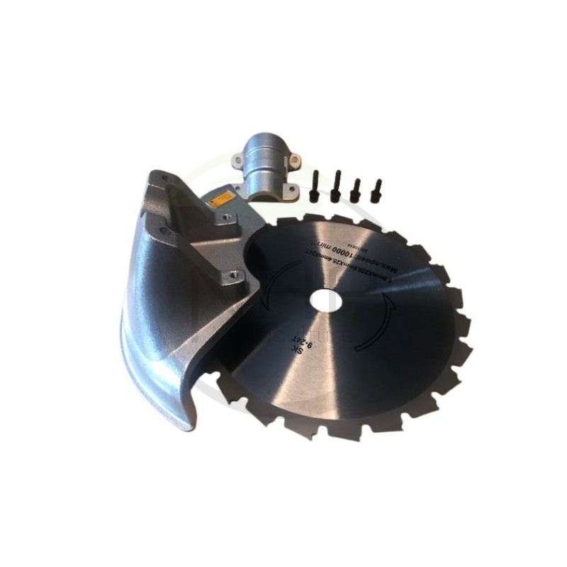 Kit lame 24 dents et déflecteur débroussailleuse GGP - CASTELGARDEN -STIGA - ALPINA référence 1911-9258-01 - 1911925801