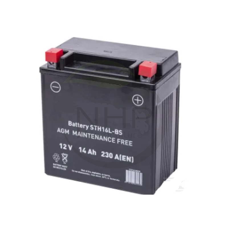Batterie tondeuse 12V 14AH + à droite étanche, AGM