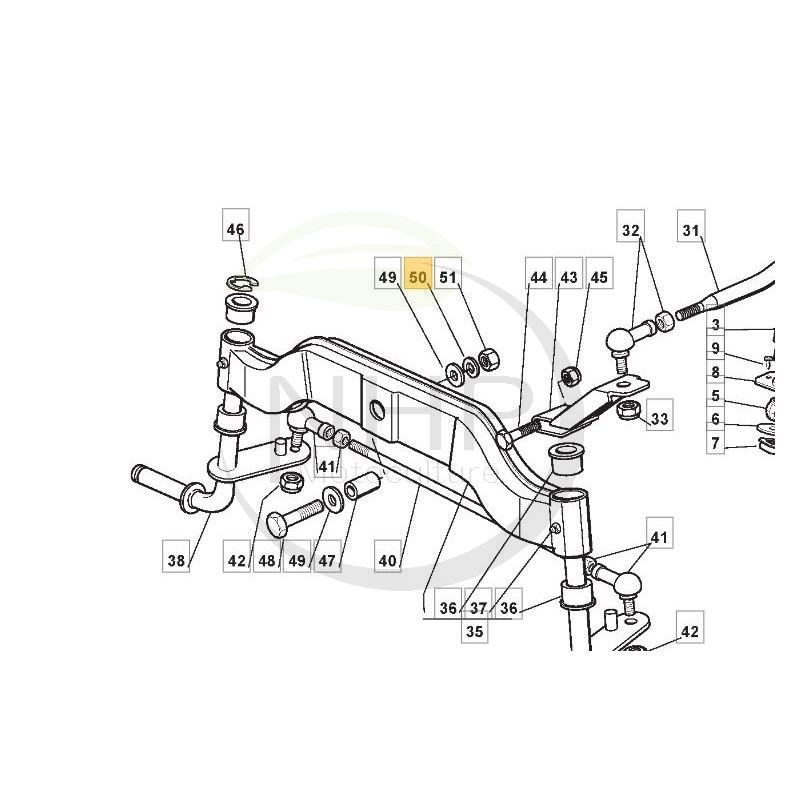 Rondelle grower GGP, CASTELGARDEN, STIGA, 12587900/0, 112587900/0