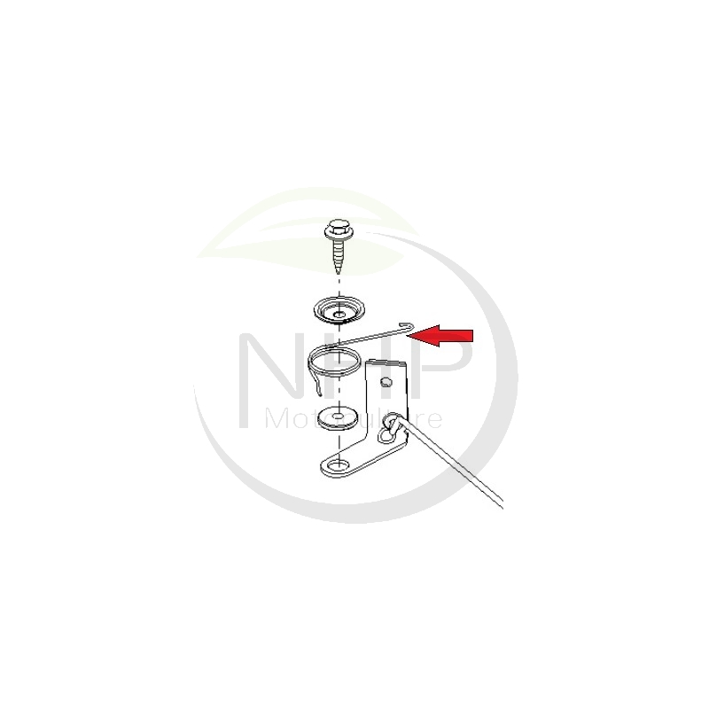 Ressort de rappel de frein 532 19 84-10, 5321984-10, 532198410, 198410