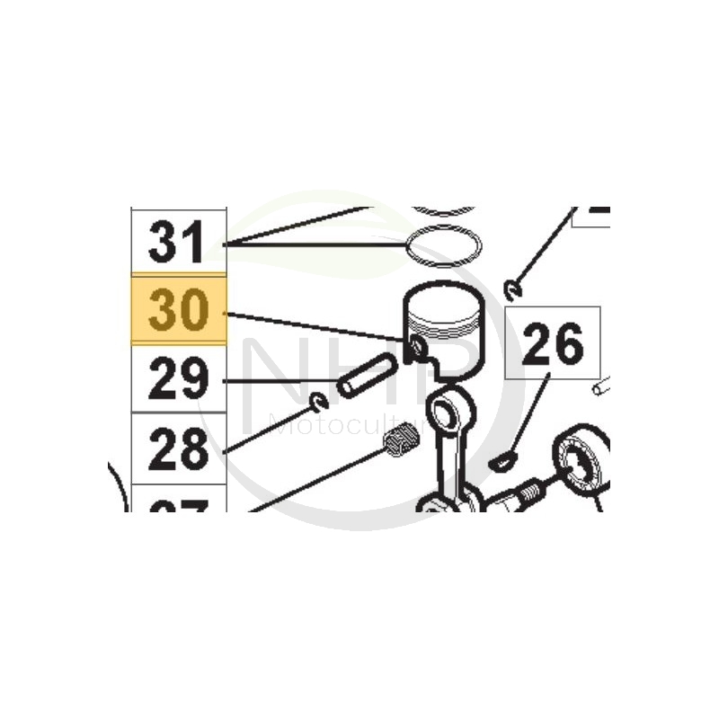 Piston débroussailleuse GGP - CASTELGARDEN - STIGA 118803687/0