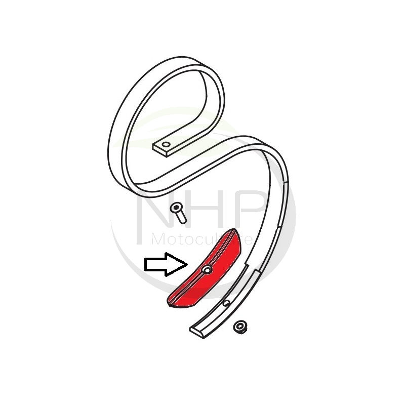 Soc pour ressort flex cr7 DELMORINO cr009d - PIECE D'ORIGINE