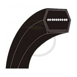 Courroie lisse hexagonale BB101, section 17x3mm, longueur 2679mm